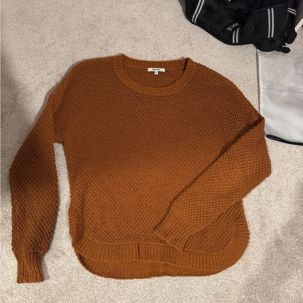 Madewell Rust Crew Neck Sweater